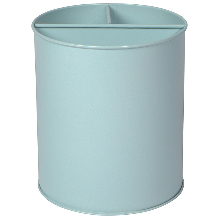 《NOW》3格圓形餐具收納筒(水藍) | 餐具桶 碗筷收納筒