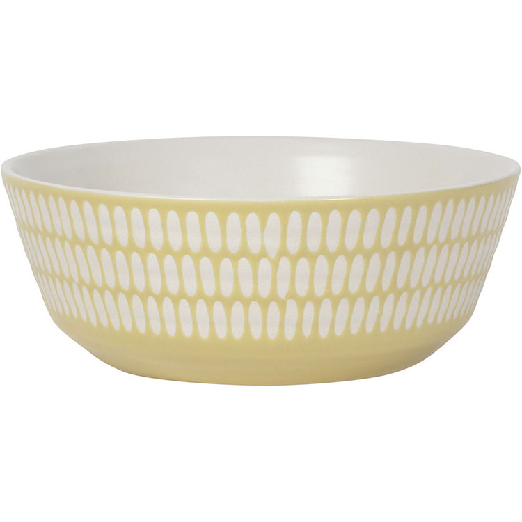 《DANICA》陶製餐碗(長點黃15.5cm) | 飯碗 湯碗