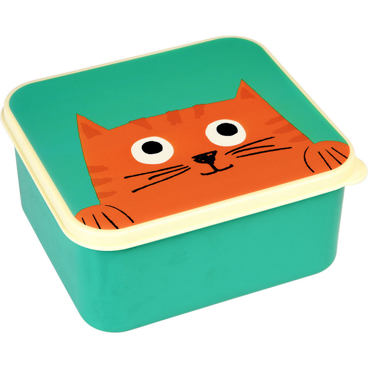 《Rex LONDON》保鮮盒(橘貓750ml) | 收納盒 環保餐盒 便當盒 野餐
