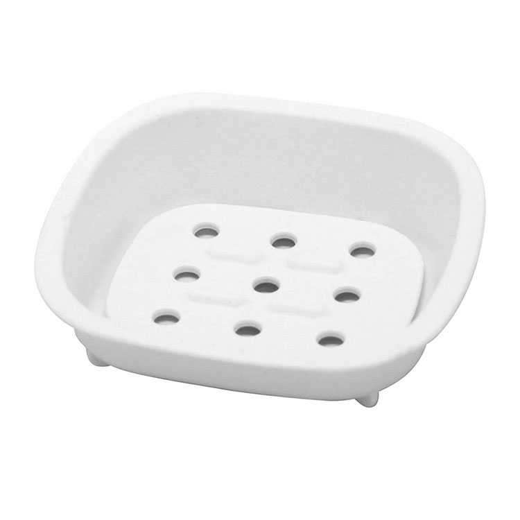 《八幡化成》濾水肥皂盒(白) | 肥皂架 香皂碟 皂盒