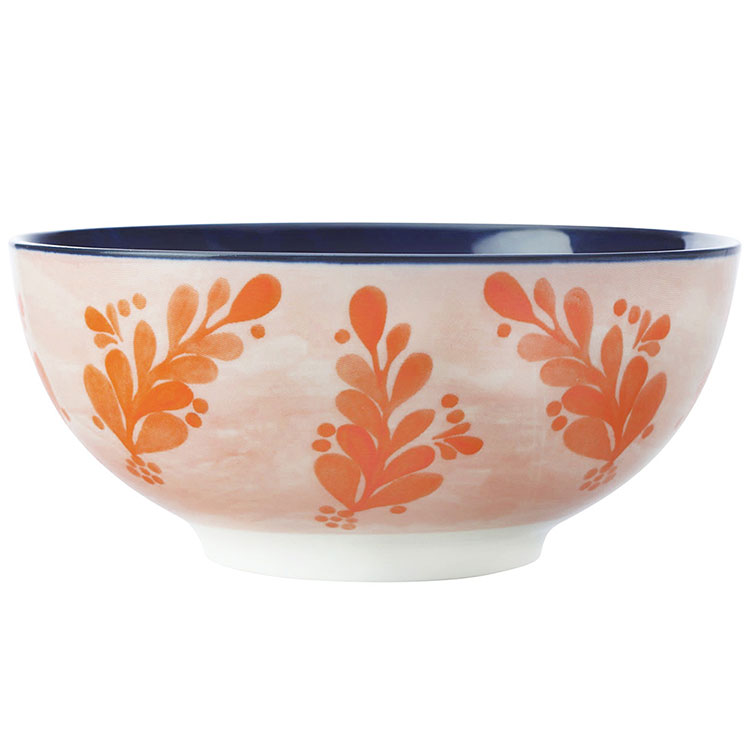 《Maxwell & Williams》瓷製餐碗(橙葉16cm) | 飯碗 湯碗