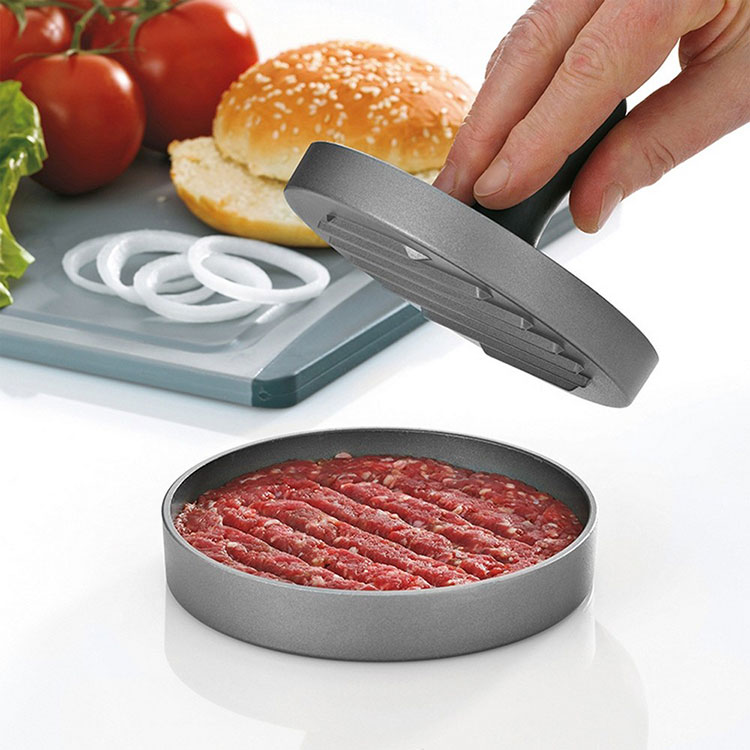 《KELA》漢堡壓肉器+烘焙紙50入(12cm)