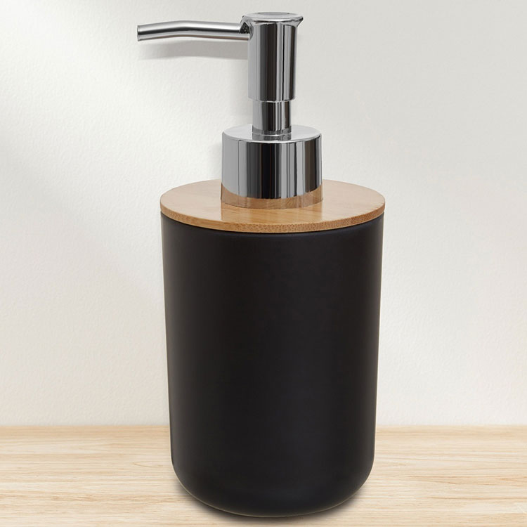 《Premier》Canyon竹纖維洗手乳罐(黑300ml) | 按壓瓶 分裝瓶 乳液瓶 沐浴乳罐