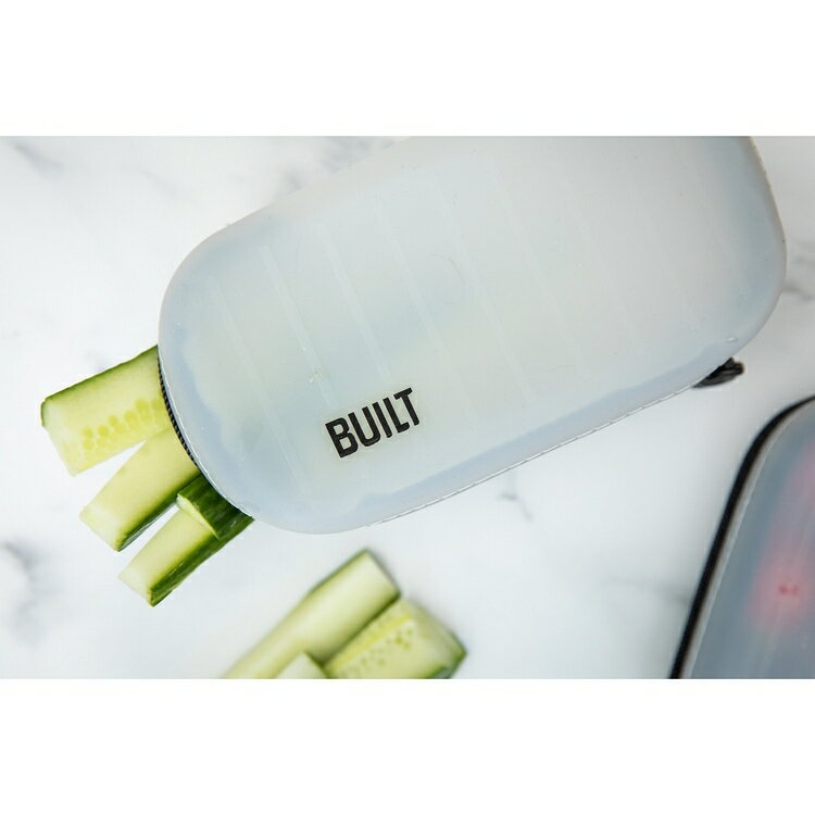 《Built》矽膠拉鍊食物袋(16x9) | 環保密封袋 保鮮收納袋