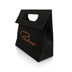 《PHILIPPI》磁吸禮品紙袋(墨黑18cm) | 包裝袋
