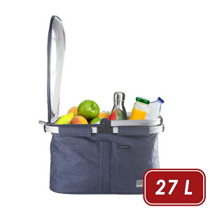 《IBILI》Dalvik保冷折疊野餐提籃(丹寧藍27L) | 保溫袋 保冰袋 野餐包 野餐袋 便當袋