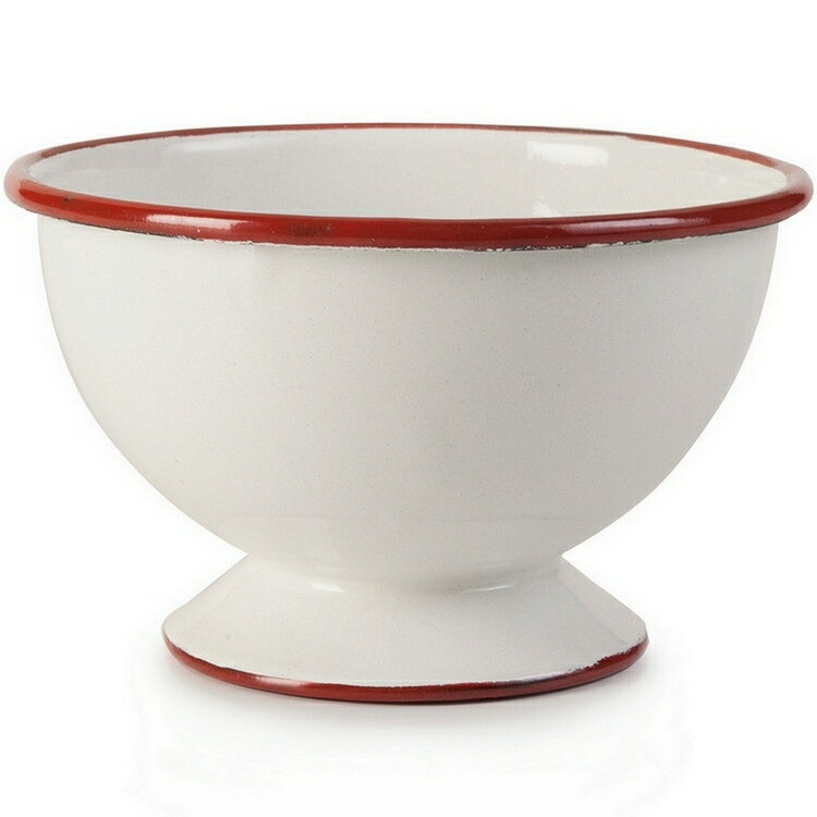 《ibili》高腳琺瑯餐碗(紅12cm) | 飯碗 湯碗
