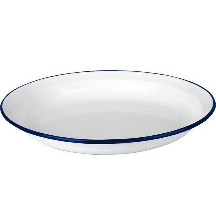 《ibili》琺瑯深餐盤(藍22cm) | 餐具 器皿 盤子