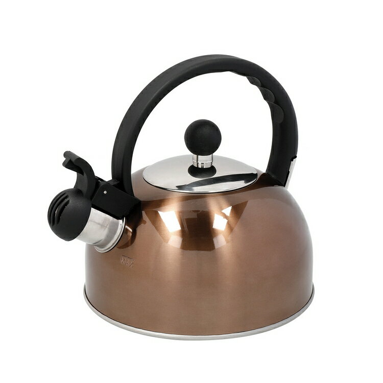 《La Cafetiere》不鏽鋼笛音壺(優雅銅1.3L) | 煮水壺 燒水壺