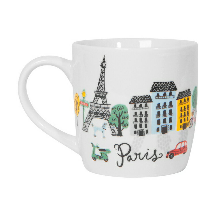 《NOW》瓷製馬克杯(巴黎街景400ml) | 水杯 茶杯 咖啡杯