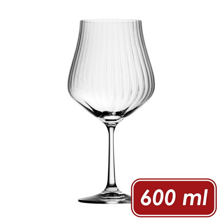 《Utopia》Tulipa手工水晶玻璃紅酒杯(豎紋600ml) | 調酒杯 雞尾酒杯 白酒杯