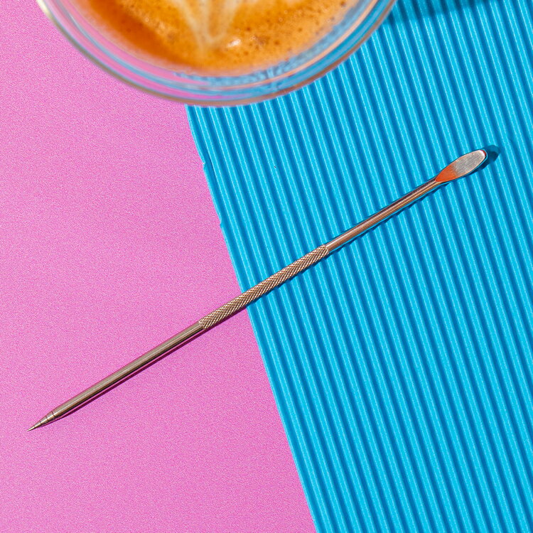 《La Cafetiere》不鏽鋼雙頭拉花針 | 雕花針 鉤花棒 拉花棒 奶泡針 花式咖啡 拉花工具