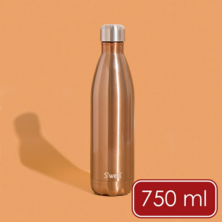 《S'well》Original流線不鏽鋼保溫瓶(香檳金750ml) | 水壺 水瓶 保溫杯 運動水壺 環保杯 隨行杯