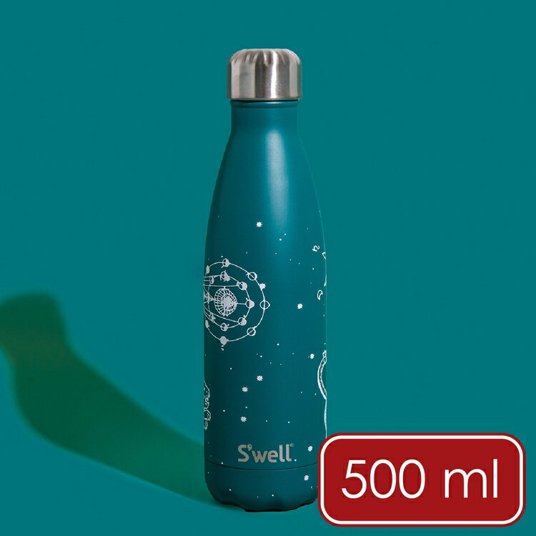 《S'well》Original流線不鏽鋼保溫瓶(靛青星辰500ml) | 水壺 水瓶 保溫杯 運動水壺 環保杯 隨行杯