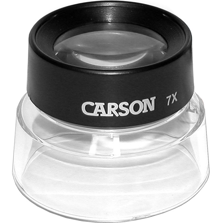 《CARSON》Lumi 碗狀放大鏡(7x) | 珠寶 錢幣 材質 物品觀察 輔助閱讀