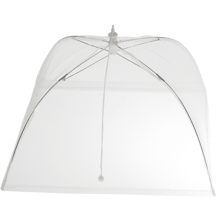 《EXCELSA》方型摺疊桌罩(白36cm) | 菜傘 防蠅罩 防塵罩 蓋菜罩