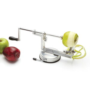 《KitchenCraft》3in1旋轉蘋果削切去核器 | 水果蔬果刨皮刀 去皮刀 果皮削皮器