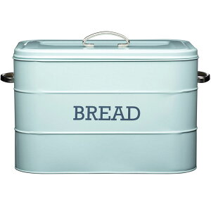 《KitchenCraft》復古麵包收納盒(藍) | 麵包收納籃 食物盒