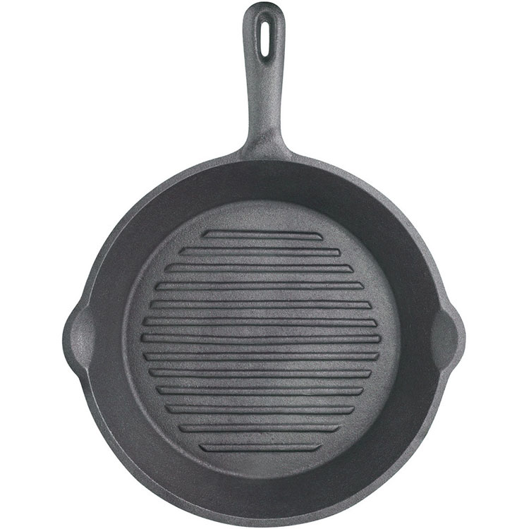 《KitchenCraft》鑄鐵煎烤盤(圓凸紋) | 平底鑄鐵烤盤 煎盤