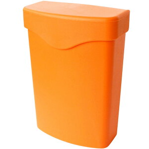 《八幡化成》夾式收納盒(橘L) | 旅遊 電子用品 零錢小物 收納袋