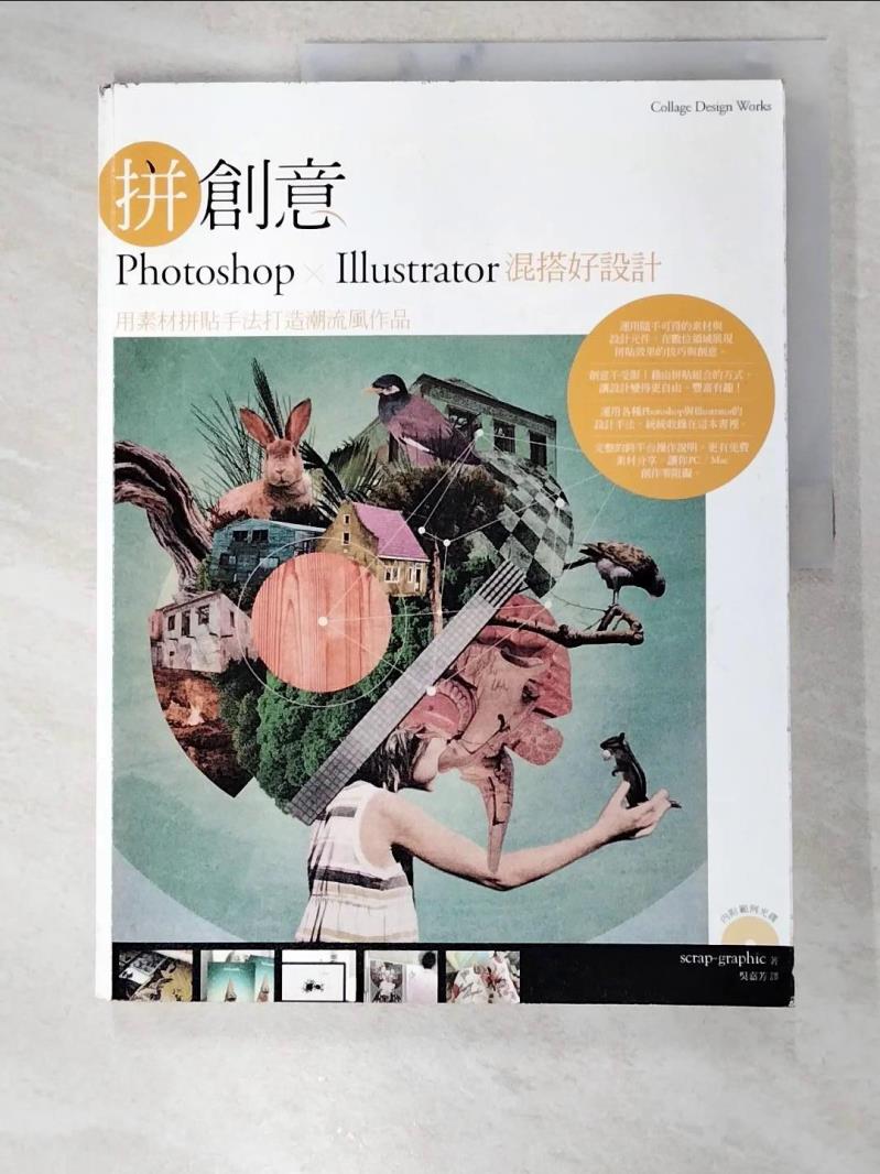 【書寶二手書T8／電腦 DYS】拼創意！Photoshop、Illustrator 混搭好設計 廢圖