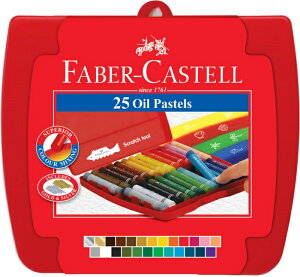 德國 Faber-Castell 輝柏 124025 精裝 油性 粗芯粉彩條 (25色)