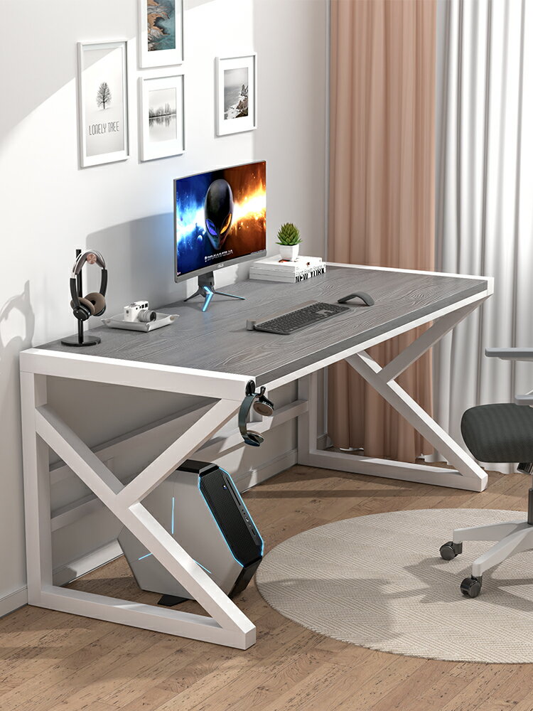 電腦桌臺式家用臥室雙人學生宿舍辦公書桌現代簡約簡易出租房桌子