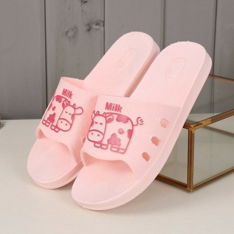 用浴室家居厚底防滑拖鞋夏季洗澡涼家居室內塑膠托鞋居家男女情侶 1