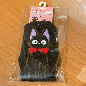 真愛日本 可註名兒童襪子 經典黑貓吉吉紅領結黑 魔女宅急便 黑貓襪子 兒童襪 卡通襪 襪
