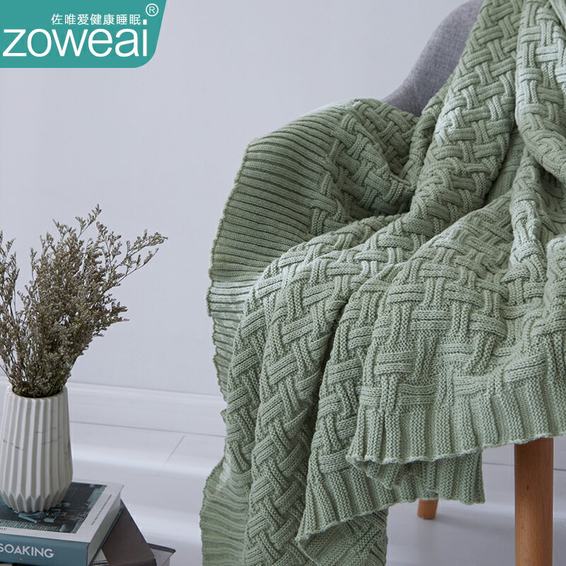 北歐針織毛線毛毯被子加厚冬季保暖珊瑚絨小午睡休沙發毯子蓋腿毯