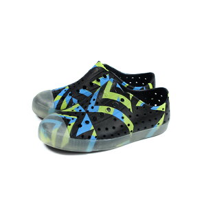 native 懶人鞋 洞洞鞋 黑/藍綠 小童 童鞋 15100103-8916 no099