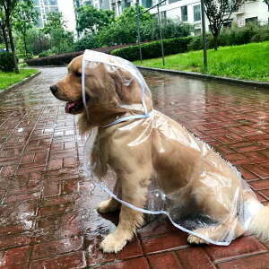 【可開發票】狗狗雨衣大型犬中型犬拉布拉多柴犬寵物雨天衣服防水大狗雨披