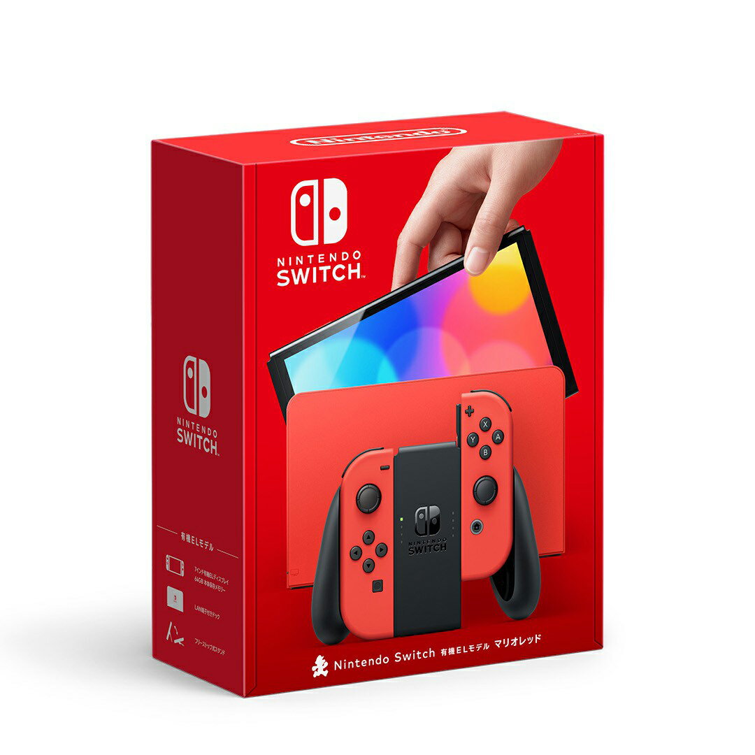 【滿額現折$330 最高3000點回饋】 【Nintendo 任天堂】Switch OLED 款式 瑪利歐亮麗紅【三井3C】
