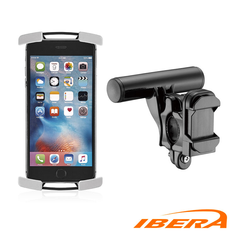 IBERA 調整式手機架IB-PB26+Q6 / 城市綠洲(單車配件、自行車、台灣製造)