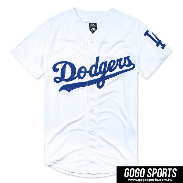 ⭐限時9倍點數回饋⭐【毒】MLB LAD 洛杉磯道奇 經典款 LOGO 白色 棒球球衣
