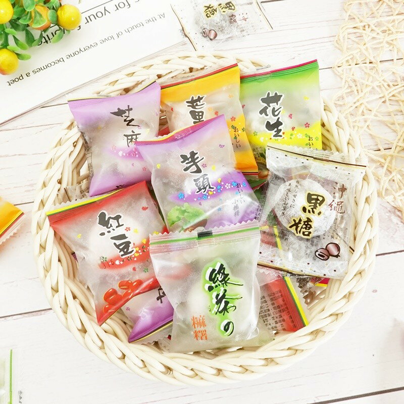 【食尚三味】綜合一口小米麻糬 500g 日式麻糬 綜合麻糬 花蓮麻糬 小麻糬 素食麻糬 (台灣糖果)