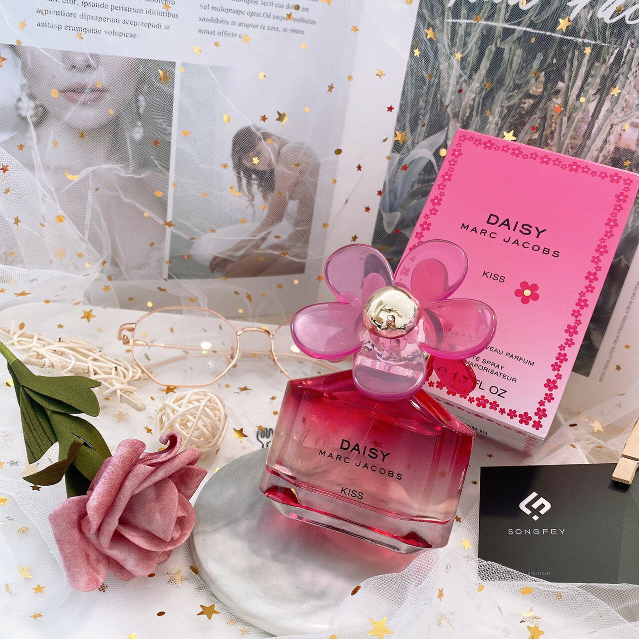 美國代購 臺灣現貨 Marc Jacobs Daisy Kiss 小雛菊女性淡香水 (小親親限量版) 50ml【送禮精選★APP下單點數4倍送】
