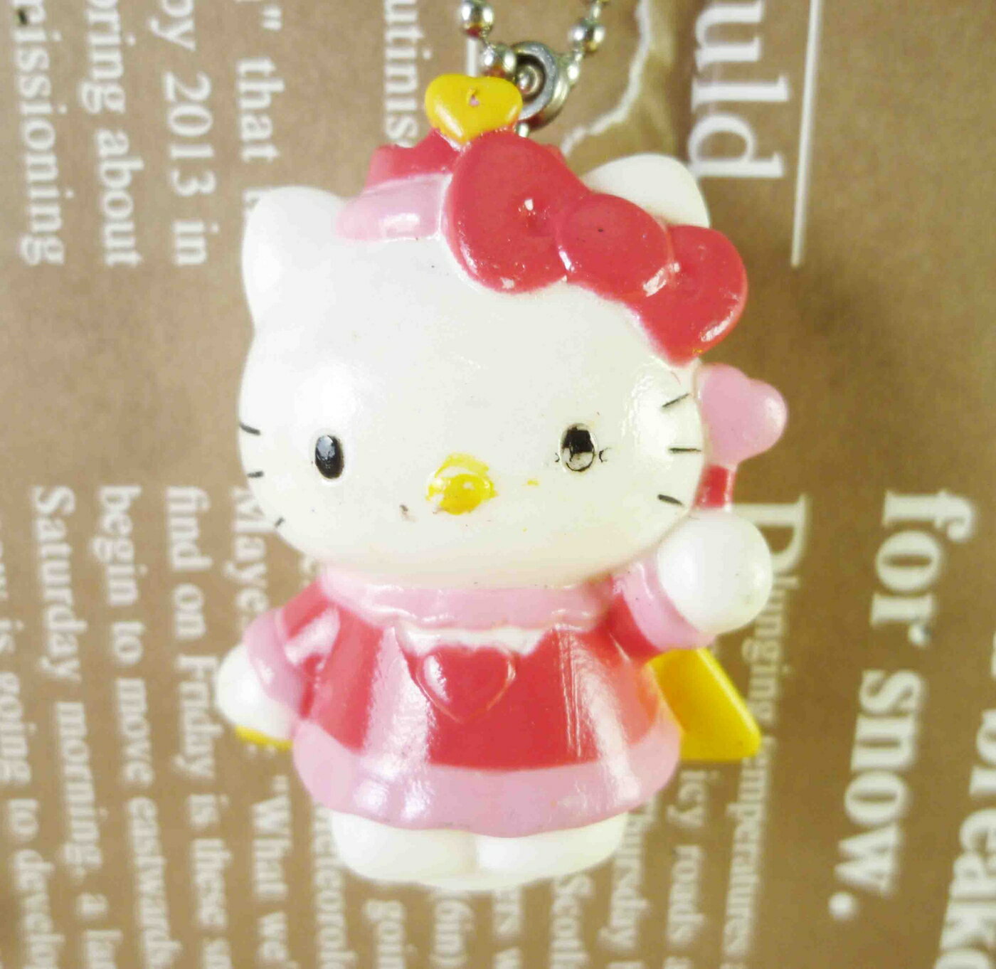 【震撼精品百貨】Hello Kitty 凱蒂貓 鎖圈-披風 震撼日式精品百貨