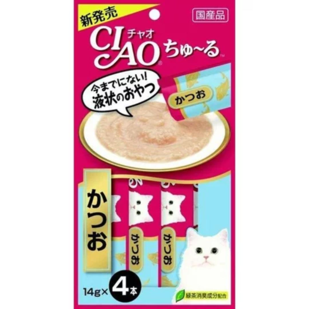 日本 CIAO 啾嚕貓肉泥 14gX4入 啾嚕肉泥｜啾嚕肉泥 旨定罐肉泥 炙燒肉泥  日本貓零食 原廠公司貨  貓肉泥 公司貨『🐶🐱Ayumi』【 寵物用品 狂殺 ★ 滿額現抵$480 】請注意 部分出貨時間較長 0