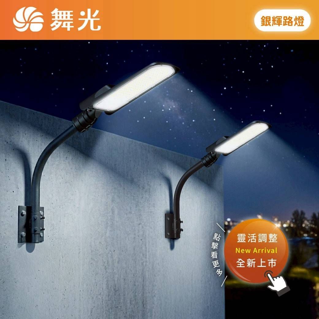 舞光原廠授權經銷商 舞光 LED 銀輝路燈 100w 150w 200w 高亮度 路燈 防水 IP66 保固一年