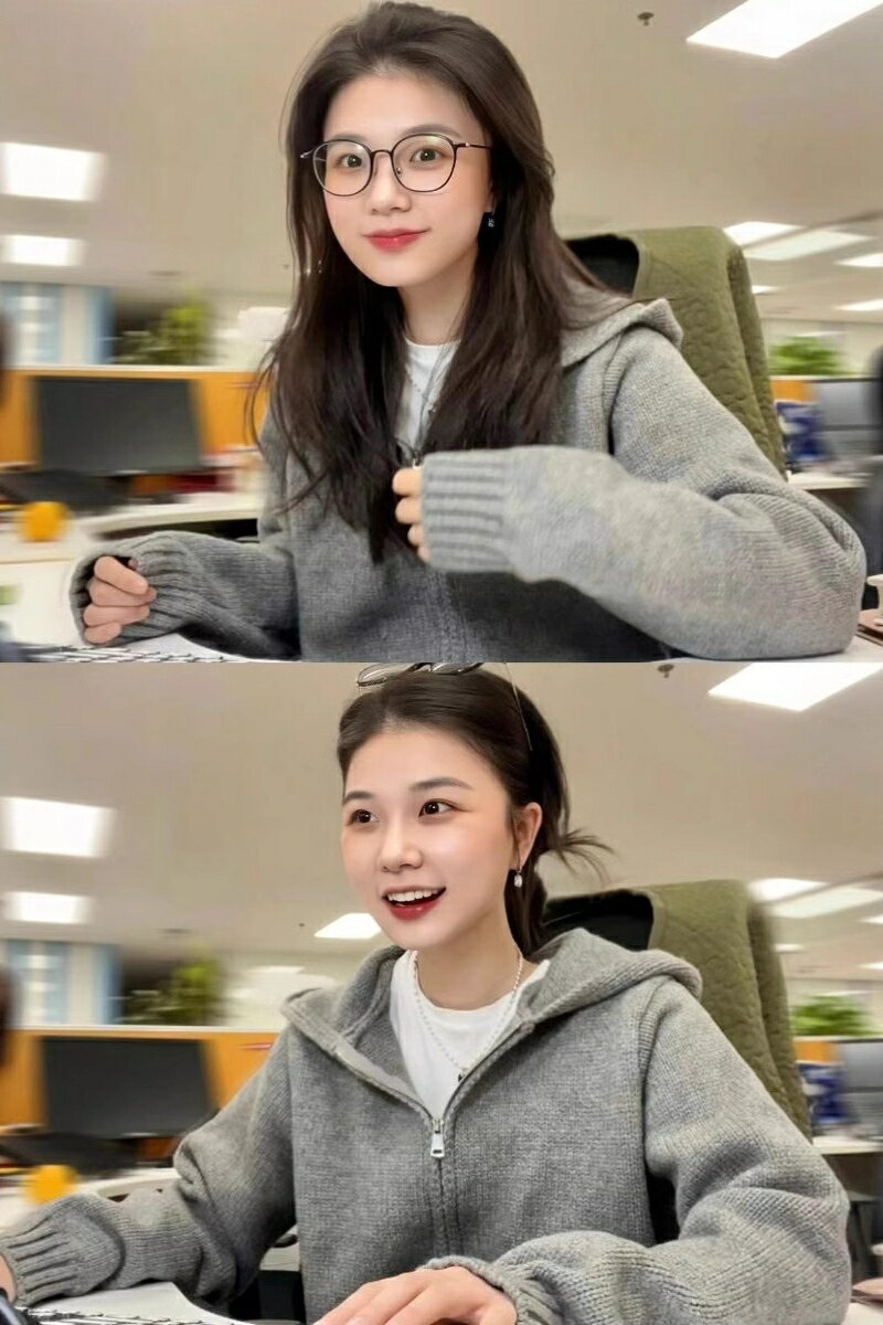 藍色連帽針織衫春裝外套女秋冬季寬松慵懶風拉鏈毛衣開衫短款上衣【雲木雜貨】