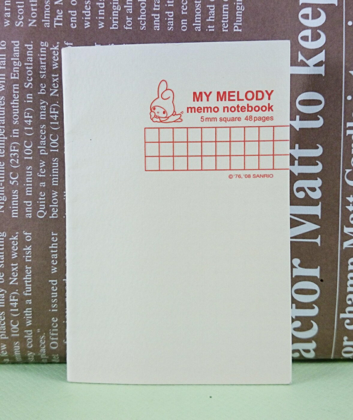 【震撼精品百貨】My Melody 美樂蒂 筆記本 米白 震撼日式精品百貨