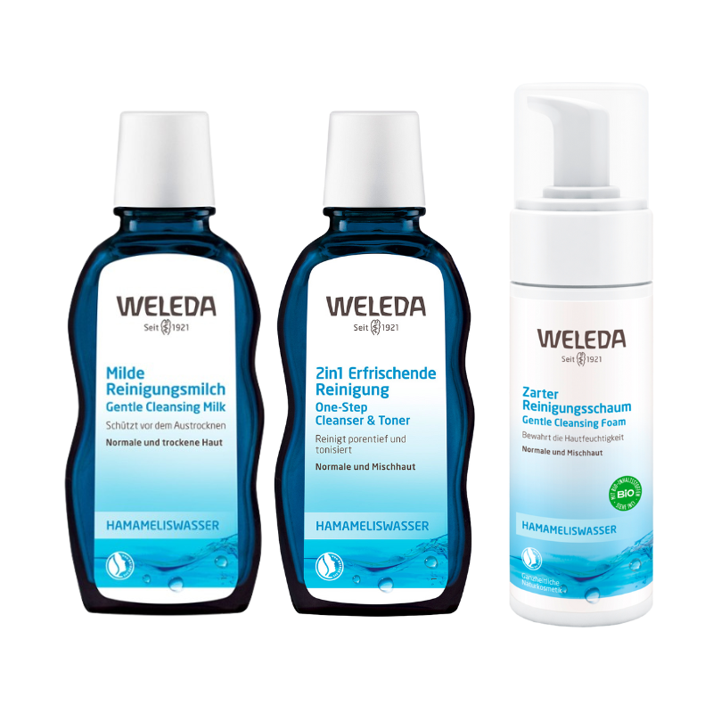 德國原廠版 Weleda 溫和淨膚卸洗乳100ml/清新2合1卸妝液100ML /溫和潔面泡沫150ML【心心哈德】現貨 全館499超取免運｜全場下殺★滿額再享折扣