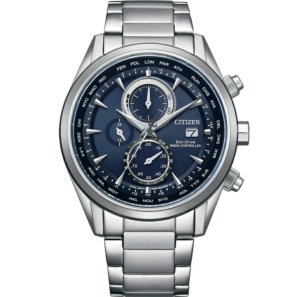 送禮首選★CITIZEN 星辰紳仕光動能商務時計電波腕錶/43mm AT8260-85L 附提袋【全館滿額折價★APP下單點數4倍送】線上購買享 實體門市同步服務