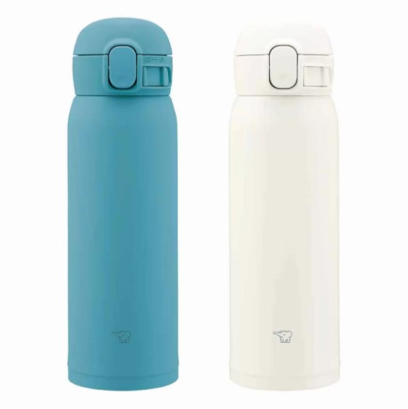 象印 不鏽鋼保冷保溫杯 480毫升 X 2件組 SM-WS48 湖水綠+霧光白