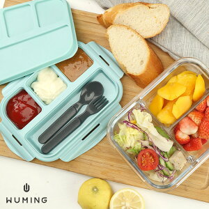 附餐具 便當盒 保鮮盒 便當 收納盒 餐具盒 隨身 衛生 環保 外出 野餐盒 露營 午餐 『無名』 Q04106