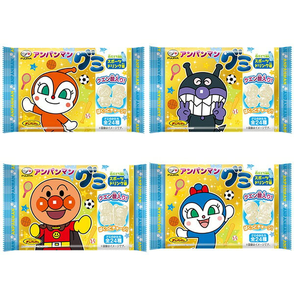 【江戶物語】FUJIYA 不二家 麵包超人造型軟糖 6粒入 葡萄/蘋果/水蜜桃風味 水果軟糖 QQ糖 日本原裝進口 3