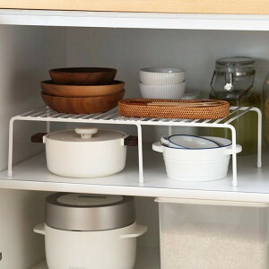 置物架可伸縮廚房收納置物架儲物架碗盤鍋架碗碟多層收納單層架調料架NMS