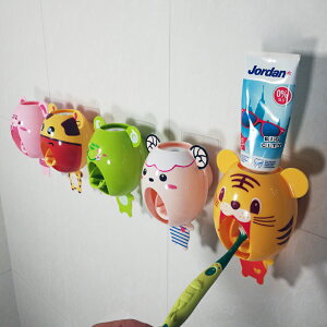 擠牙膏器 兒童自動擠牙膏器卡通可愛衛生間壁掛式 懶人擠牙膏神器免打孔【MJ11028】