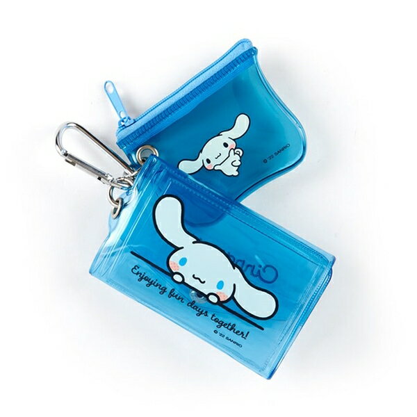 【震撼精品百貨】大耳狗 Cinnamoroll~日本三麗鷗Sanrio 大耳狗迷你果凍錢包2入組附扣(桌前款)*34066